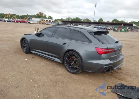 2024 Audi Rs 6 Avant Performance Tfsi Quattro Tiptronic из США, поврежденный, VIN WUA1DBF23RN902108